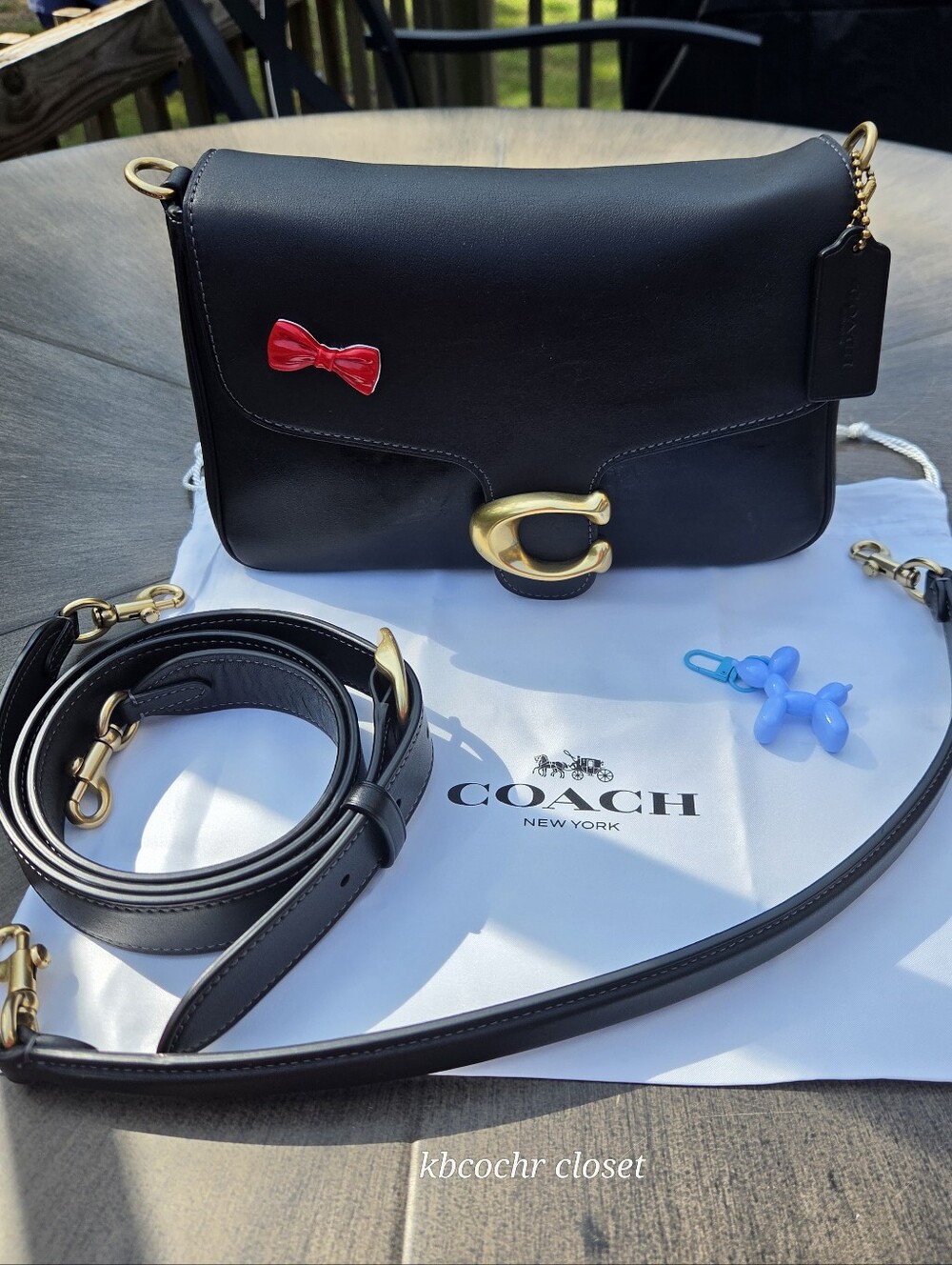 Coach Soft Tabby Shoulder Bag with Coach Red Bow Pin #CAM90 - 𝐒𝐨𝐥𝐝 𝐎𝐮𝐭!
